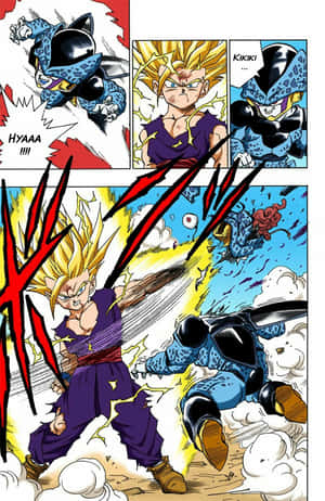Eeppinen taistelukohtaus Dragon Ball Super -mangasta — Oppo Pad Taustakuvat