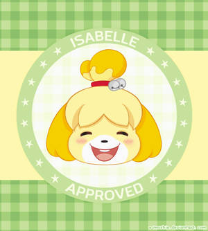 Söpö HD Isabelle Animal Crossing -taustakuva — Nubia Fold Taustakuvat
