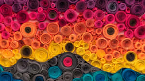 quilling,paperitaide,abstrakti,tekstuuri,elävä,auringonlasku,kuviot,käsityö,käsintehty,värikäs,ympyrät,koristeellinen,taiteellinen,moderni,design — 2560x1440 Taustakuvat