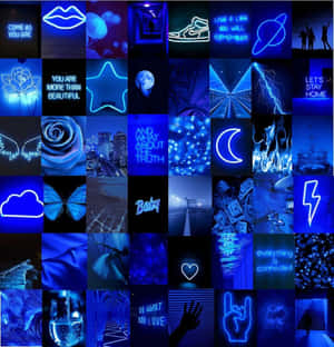 Neon Sininen Estetiikka kuvia — Neon sininen estetiikka Taustakuvat