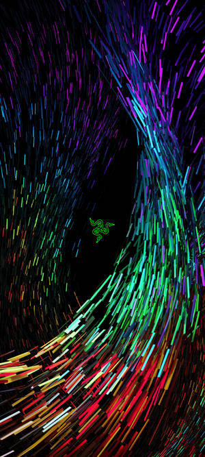 RGB Abstrakti Razer-logo -taustakuva — iPhone 18 Pro Max Taustakuvat