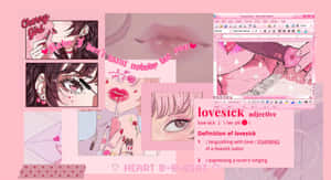 Vaaleanpunaiset anime-esteettiset kuvat — Pinkki anime estetiikka Taustakuvat