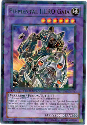 Upea taustakuva, jossa Elemental HERO -hirviöiden voimakas fuusio Yu-Gi-Oh! -sarjasta, värikkäät ja dynaamiset toiminta-asennot. — iPhone Duo Taustakuvat