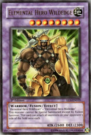 Korkearesoluutioinen taustakuva, jossa ikoniset Elemental Hero -hirviöt taistelevat intensiivisesti Yu-Gi-Oh! -korttipelistä. — iPhone Duo Taustakuvat