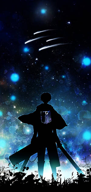 Erenin siluetti Attack on Titan iPhone — iPhone 13 Pro Max Taustakuvat