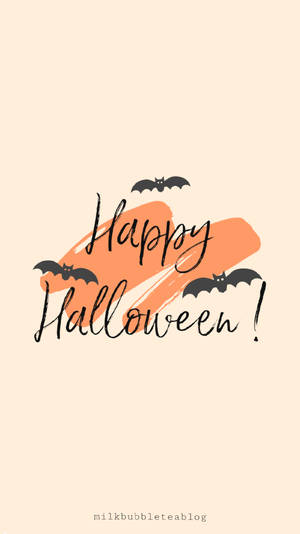 Esteettinen Hyvää Halloweenia iPhone-taustakuva — Halloween iPhone Taustakuvat