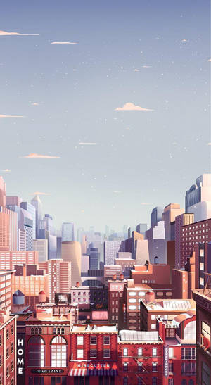 Esteettinen kaupunki Parallel Studios — Anime kaupunki Taustakuvat