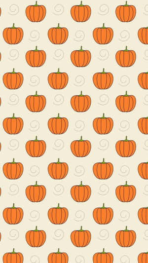Esteettinen söpö Halloween-kurpitsakuvio — Söpö Halloween Taustakuvat