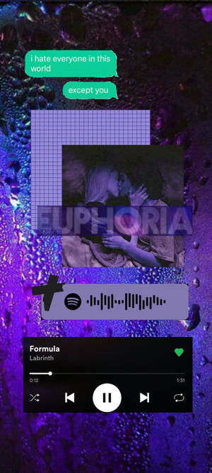 Euphoria Spotifyssa -taustakuva — iPhone 16 Pro Max Taustakuvat