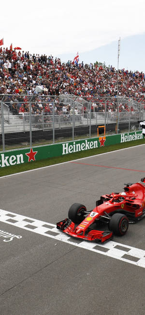 F1 iPhone Vettel Maaliviiva — Samsung S23 Ultra Taustakuvat