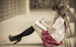 Female Student Studying 2560x1600 — 2560x1080 Taustakuvat