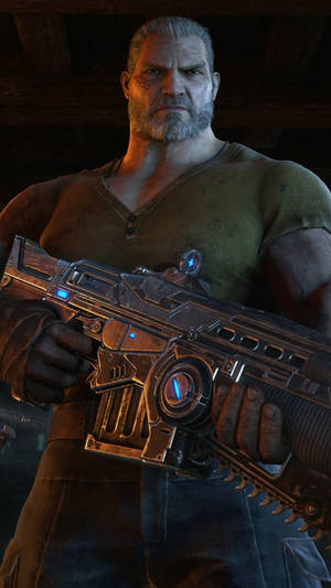 Fenix pitelee asetta Gears 5 -puhelin — Videopeli GIF Taustakuvat