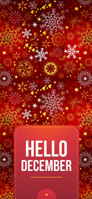 Festive Red December -puhelimen taustakuva — iPhone 17 Pro Taustakuvat