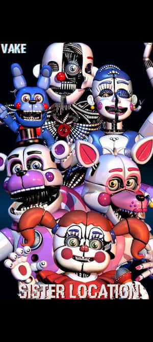 Five Nights At Freddys Sister Location — Moto E14 Taustakuvat