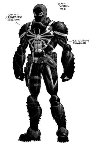 Flash Thompson – Sankarillinen Vartioitseva Hahmo — Nubia Flip2 Taustakuvat