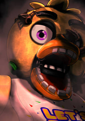 FNAF Chica digitaalinen taide -taustakuva — IQOO Pad Taustakuvat