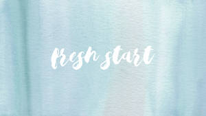 Fresh Start Yksinkertainen Sininen Estetiikka