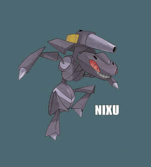 Genesect Pokemon Vaaleansinisellä Taustalla — Nintendo Taustakuvat