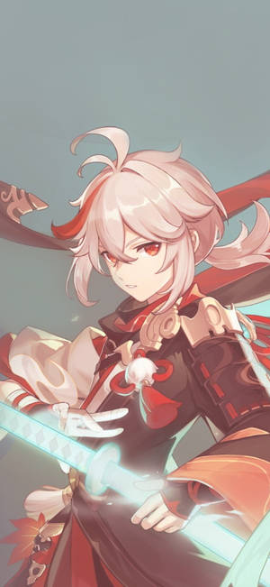 Genshin Impact Kaedehara Kazuha -taustakuva — iPhone 17e Taustakuvat