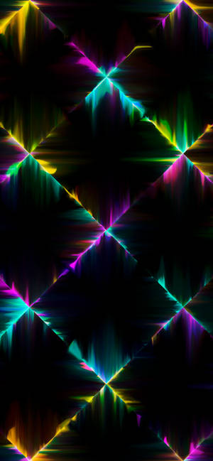 Geometrinen Kuvio Neon Esteettinen iPhone — iPhone 16 Pro Taustakuvat