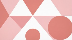 Abstrakteja pastellinvaaleanpunaisia geometrisia muotoja