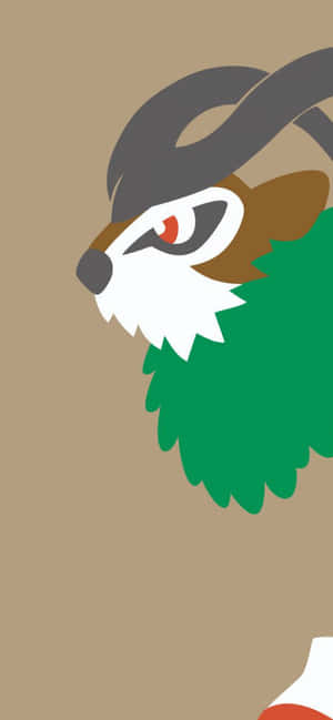 Gogoat-graafinen kuva ruskealla taustalla — Oppo A6t Pro Taustakuvat