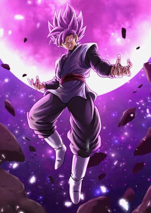Goku Black latautumassa taisteluun Super Saiyan Rosé -muodossa — ゴクウブラック Taustakuvat