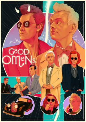 Good Omens - Luova juliste -taustakuva — Oppo Pad 5 Matte Display Taustakuvat