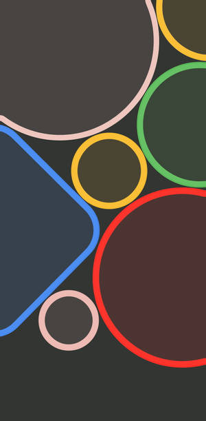 Google Pixel 4 Tumma Tila Geometrinen -taustakuva