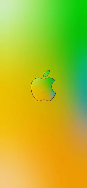 Greenish Yellow Apple Logo Iphone — Galaxy S26 Taustakuvat