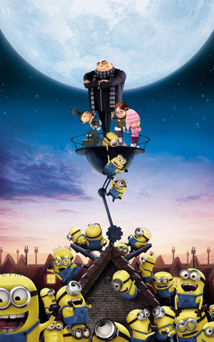 Gru-tytöt ja Minionit -taustakuva — Galaxy Tab S10 Ultra Taustakuvat