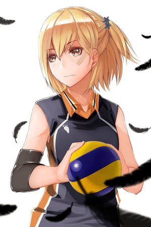 Haikyuu 4K Hitoka Yachi — Xiaomi Pad 8 Taustakuvat
