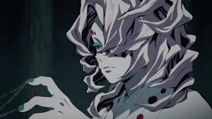 Hämähäkkihiukset Rui Demon Slayer -taustakuva