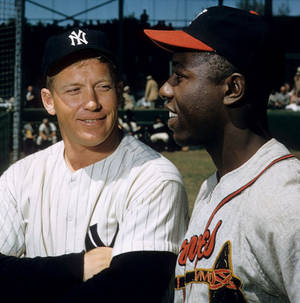 Hank Aaron ja Mickey Mantle — Pixel Watch 5 Taustakuvat