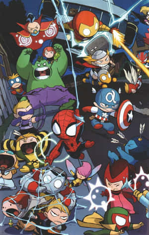 Marvel-taide iPhone — Galaxy Tab Active Taustakuvat