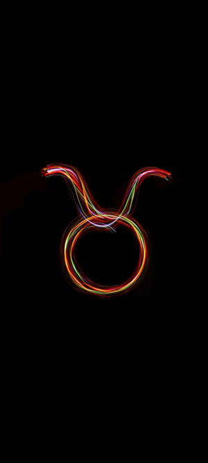 Härkä Värikäs neon-symboli — OnePlus Nord 4 Taustakuvat