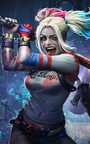 Harley Quinn Arkham City — Pixel Tablet Taustakuvat