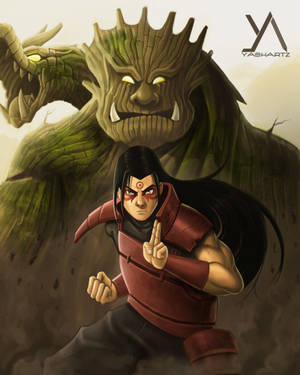 Hashirama-puhelin puisella lohikäärmeellä — Anime puhelin Taustakuvat