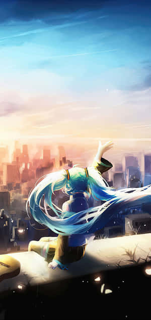 Hatsune Miku puhelin — Oppo Find X8s Taustakuvat