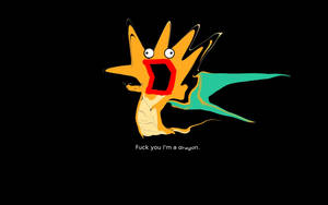 Hauska anime Dragonite -taustakuva — Hauska anime Taustakuvat