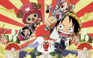 Hauska anime One Piece -taideteos -taustakuva — Anime estetiikka GIF Taustakuvat