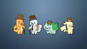 Hauska Anime Pokemon-fanitaide taustakuva — Söpö pokemon Taustakuvat
