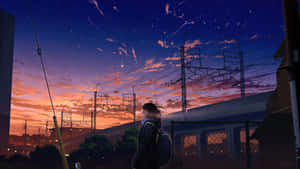 Anime Cityn kuvia — Anime kaupunki Taustakuvat