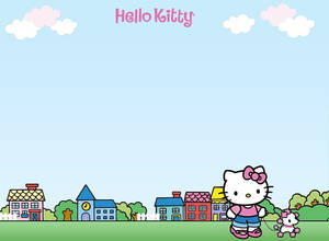 Hello Kitty Aesthetic - Kävelyllä — Hello Kitty estetiikka Taustakuvat