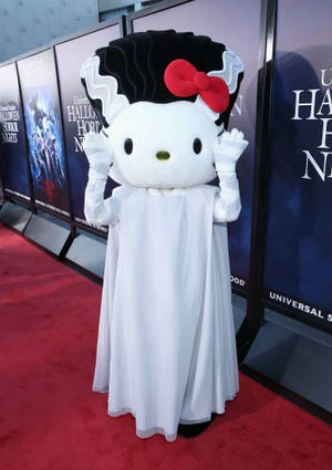 Hello Kitty Halloween-kummitus-taustakuva — Hello Kitty Halloween Taustakuvat