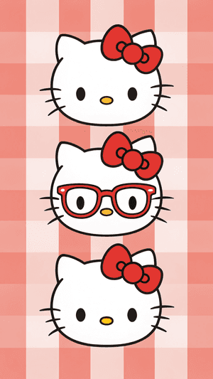 Variaatiot, ikoninen, leikkisä, kawaii, söpö, söpö estetiikka, Hello Kitty