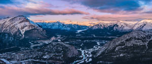 Kalliovuoret Albertassa -taustakuva. — 3440x1440 Taustakuvat