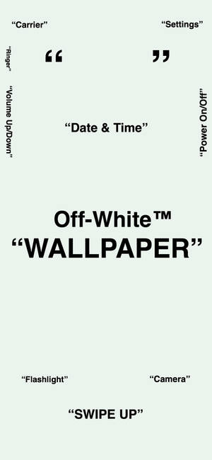 Off White iPhone-taustakuva — iPhone 18 Pro Taustakuvat