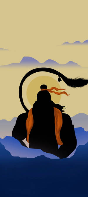 Hindujumala Hanuman Minimalistinen Esteettinen — iPhone 16 Pro Taustakuvat