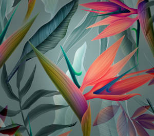 Huawei Leaves Painting -taustakuva — Huawei Taustakuvat